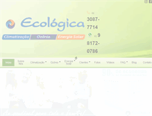 Tablet Screenshot of ecologicaclima.com.br